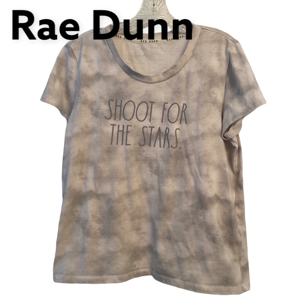 Rae Dunn Shoot For The Stars PJ Top Gray L